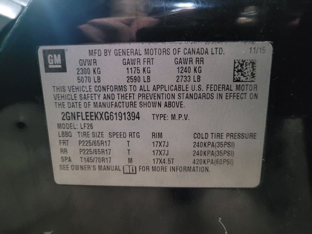 2016 Chevrolet Equinox in Owings Mills, MD 21117 - 18119523 33