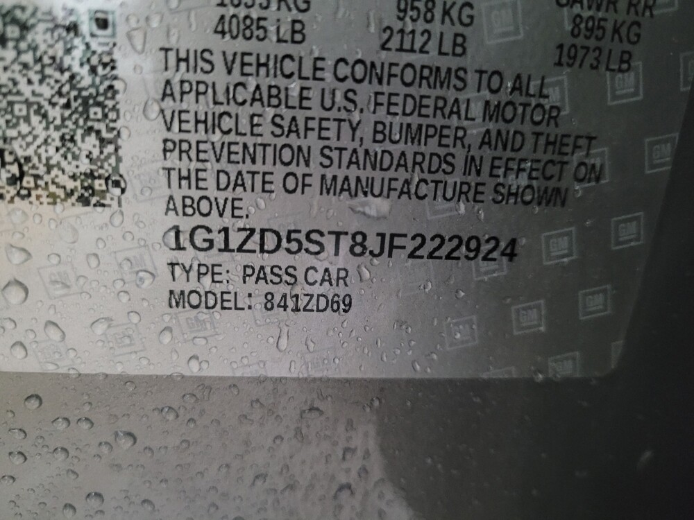 2018 Chevrolet Malibu in Knoxville, TN 37923 - 18119562 33