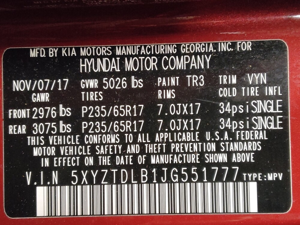 2018 Hyundai Santa Fe in Pensacola, FL 32505 - 18119568 33