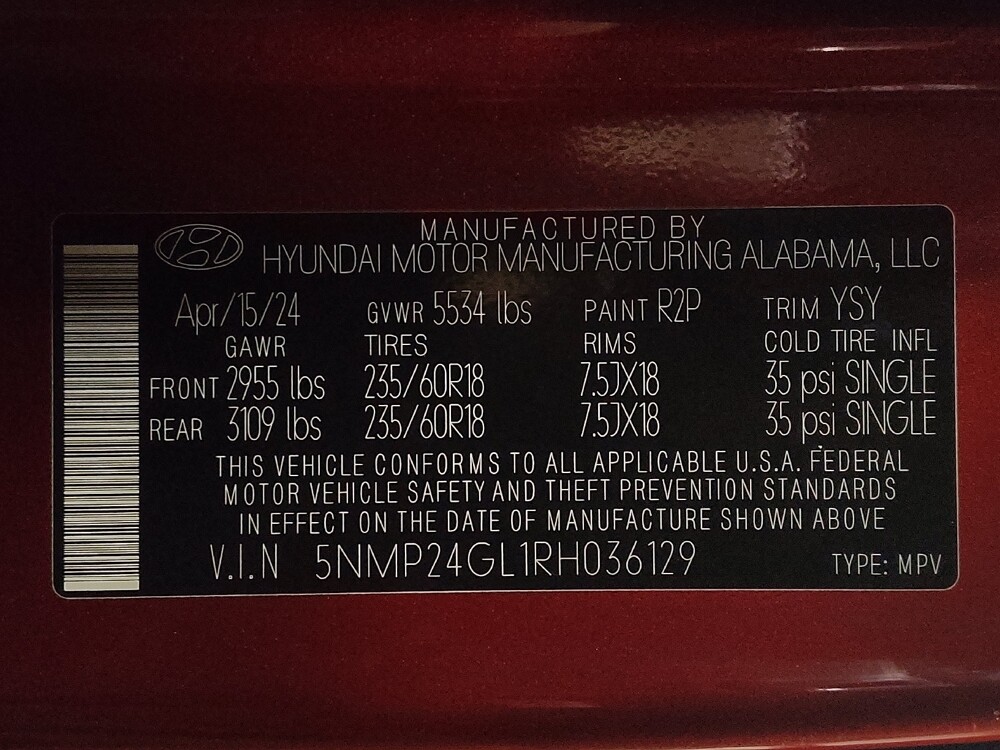 2024 Hyundai Santa Fe in Pensacola, FL 32505 - 18119570 33