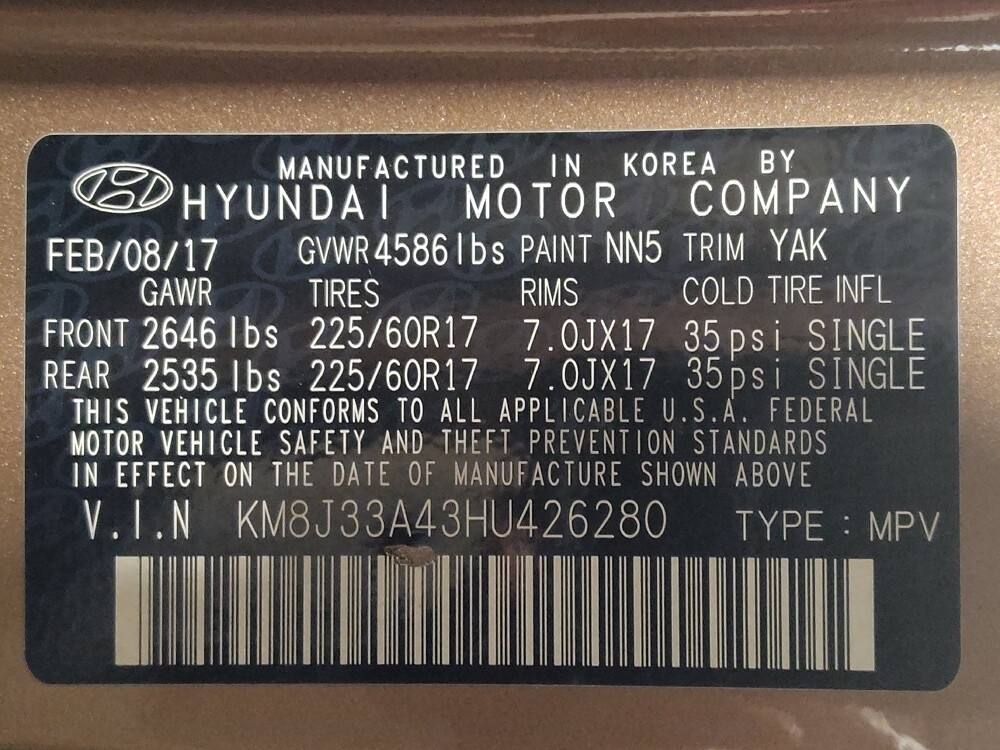 2017 Hyundai Tucson in Kissimmee, FL 34744 - 18119575 33