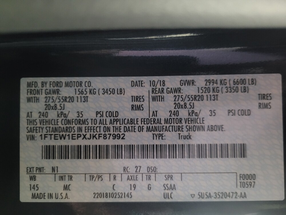 2018 Ford F150 in Stone Mountain, GA 30083 - 18119591 33