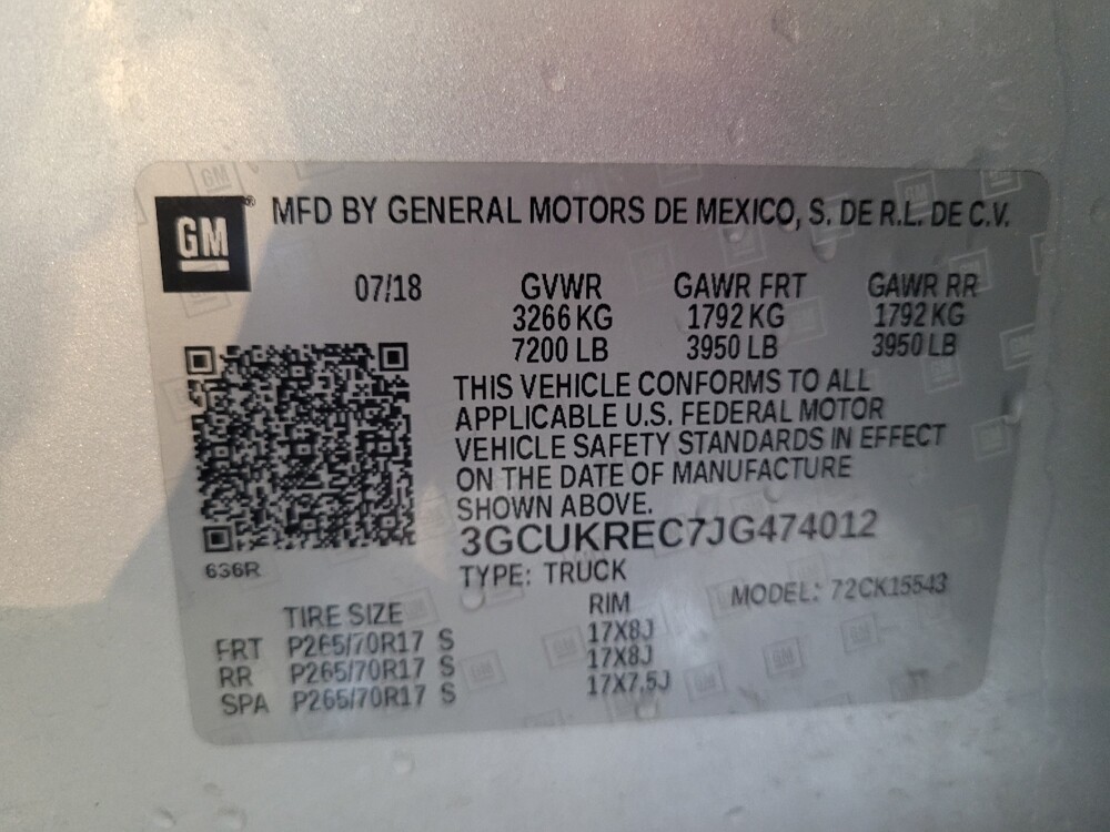 2018 Chevrolet Silverado 1500 in Fort Myers, FL 33907 - 18119602 33