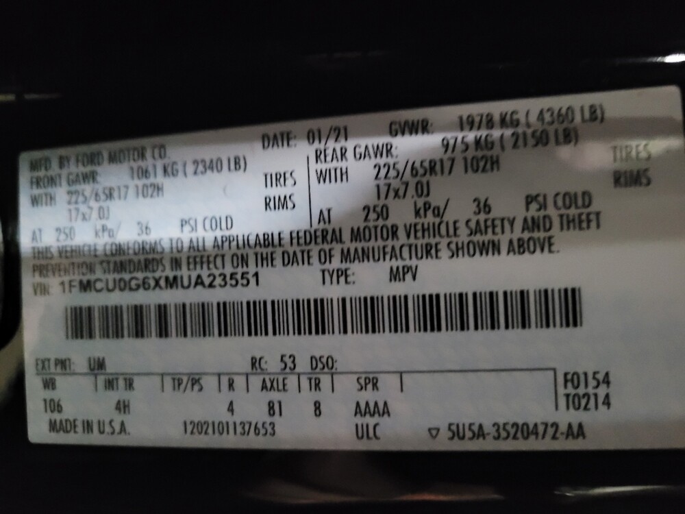 2021 Ford Escape in New Castle, DE 19720 - 18119643 33