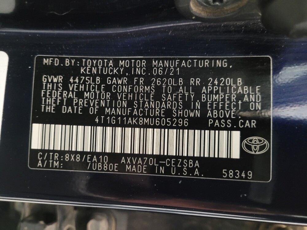 2021 Toyota Camry in Glendale, AZ 85301 - 18119691 33