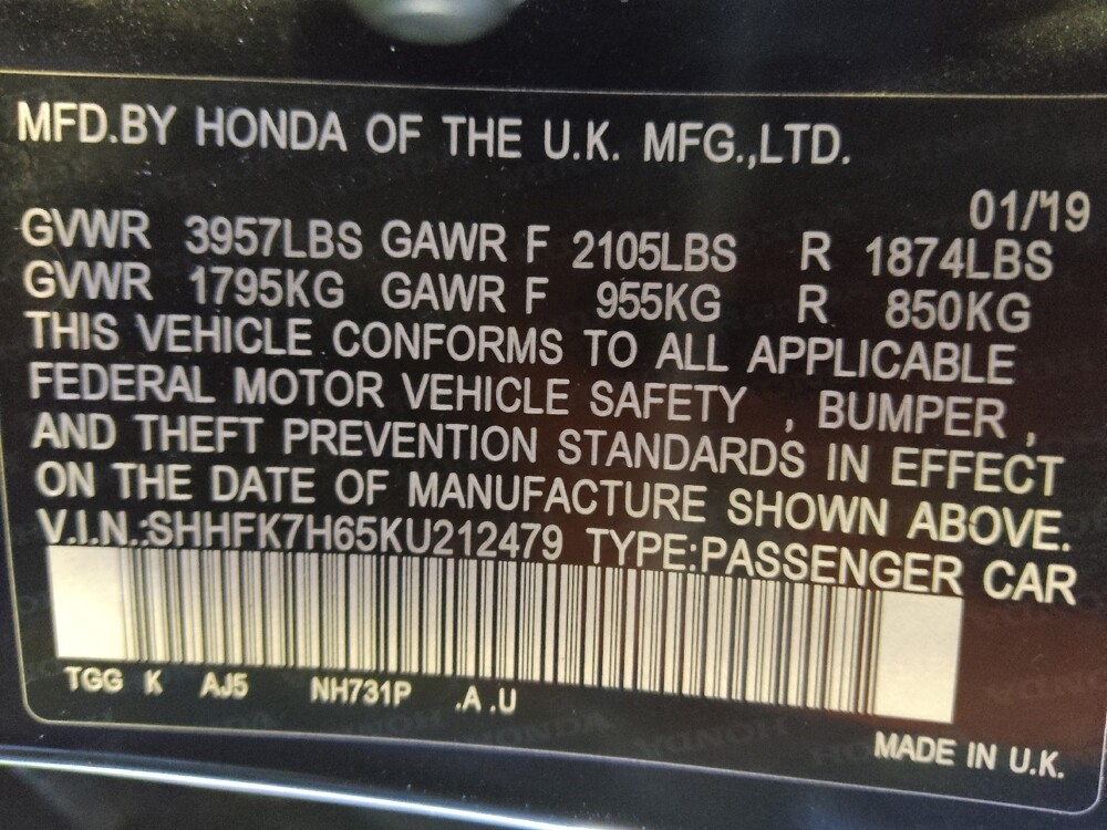 2019 Honda Civic in Tucson, AZ 85705 - 18119701 33