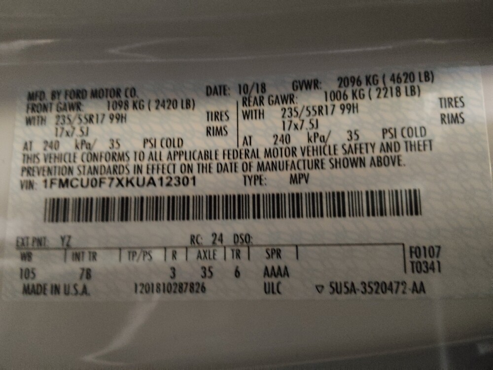 2019 Ford Escape in Ocala, FL 34471 - 18119770 33