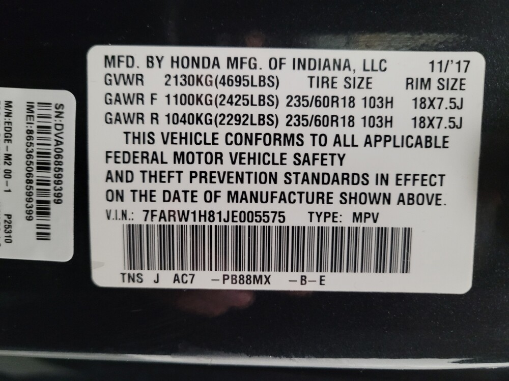 2018 Honda CR-V in Riverside, CA 92504 - 18119837 33