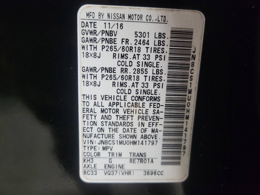 2017 INFINITI QX70 in Pelham, AL 35124 - 18119861 33