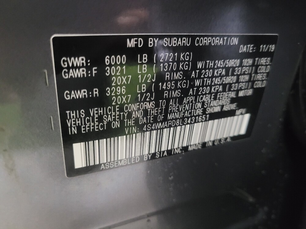 2020 Subaru Ascent in Marietta, GA 30062 - 18119866 33