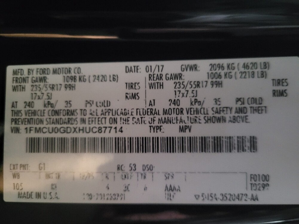 2017 Ford Escape in Chattanooga, TN 37421 - 18119870 33