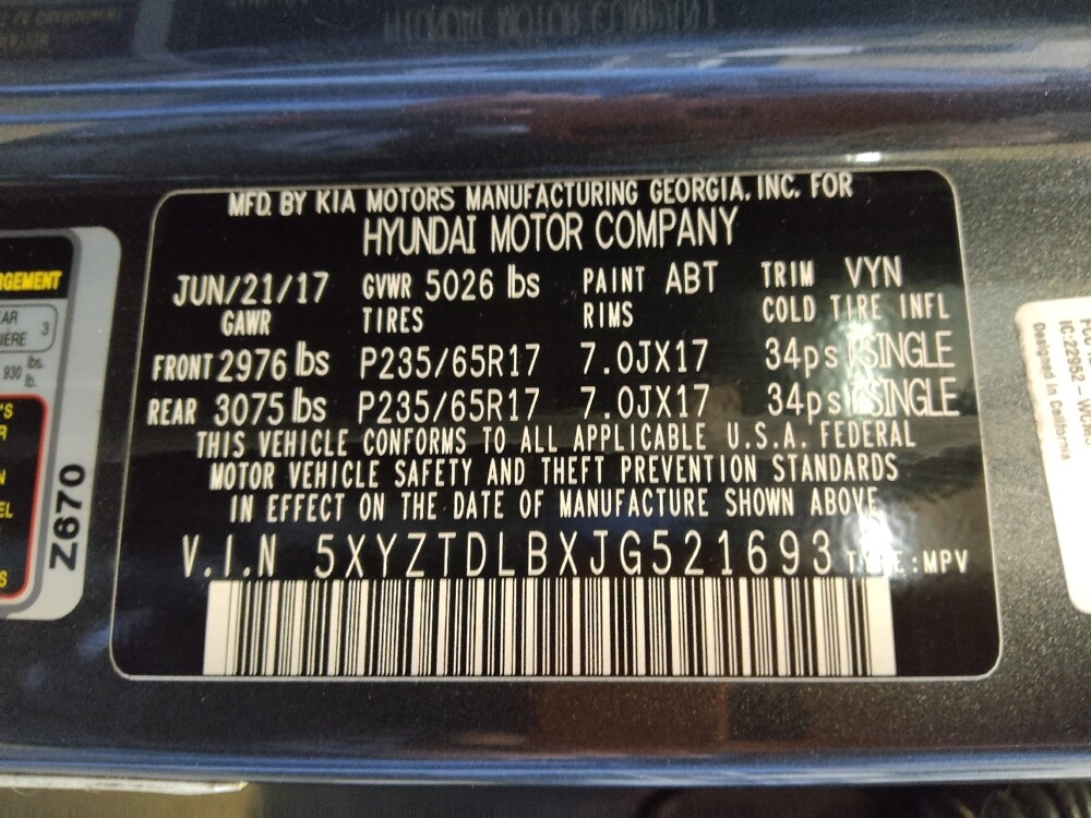 2018 Hyundai Santa Fe in Charleston, SC 29414 - 18119944 33