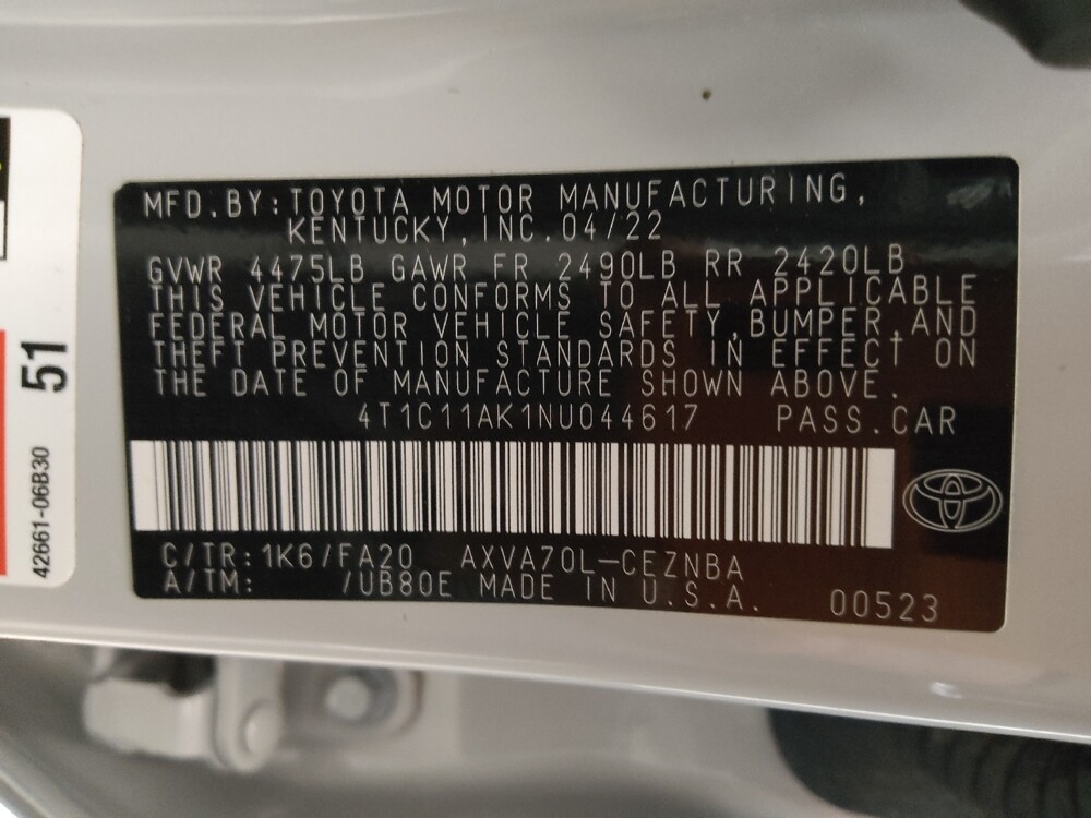 2022 Toyota Camry in Lakewood, CO 80215 - 18119949 33