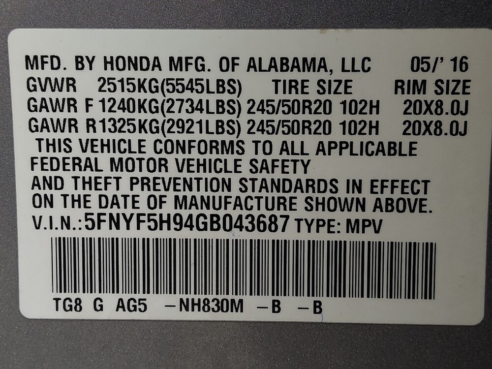2016 Honda Pilot in Houston, TX 77034 - 18119968 33