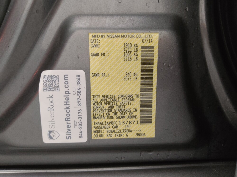 2015 Nissan Altima in St. Louis, MO 63136 - 18120021 33