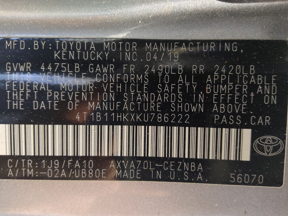 2019 Toyota Camry in Live Oak, TX 78233 - 18120070 33