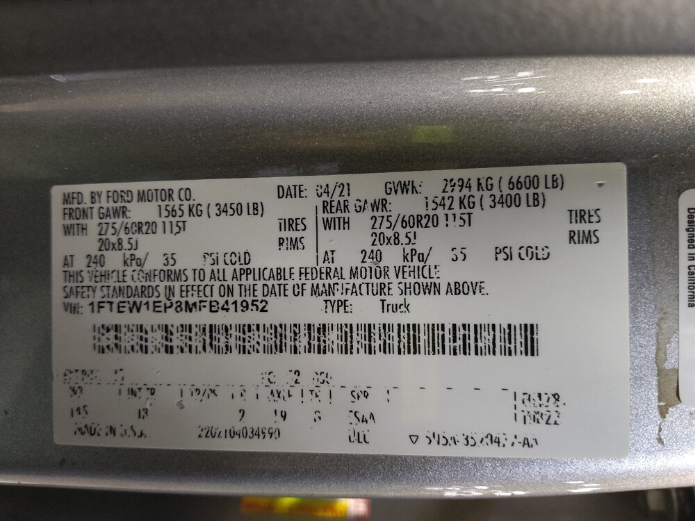 2021 Ford F150 in Tampa, FL 33612 - 18120098 33