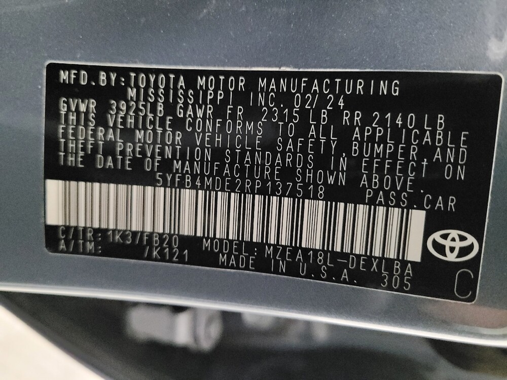 2024 Toyota Corolla in Fresno, CA 93726 - 18120099 33