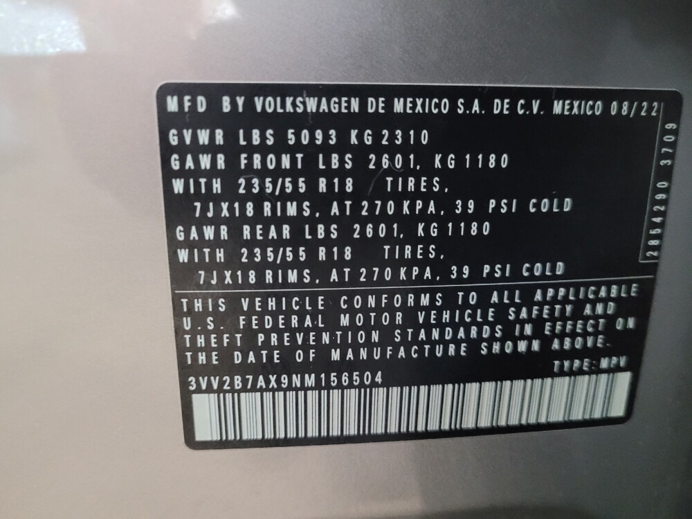 2022 Volkswagen Tiguan in Pittsburgh, PA 15237 - 18120102 33