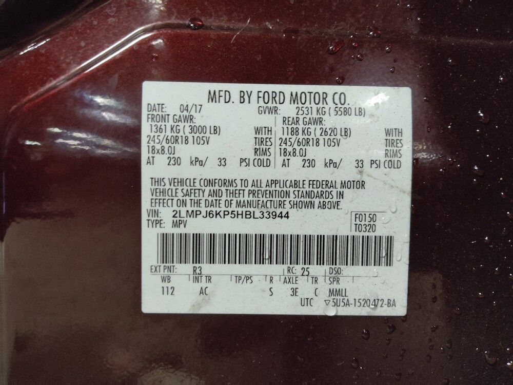 2017 Lincoln MKX in Tallahassee, FL 32304 - 18120157 33