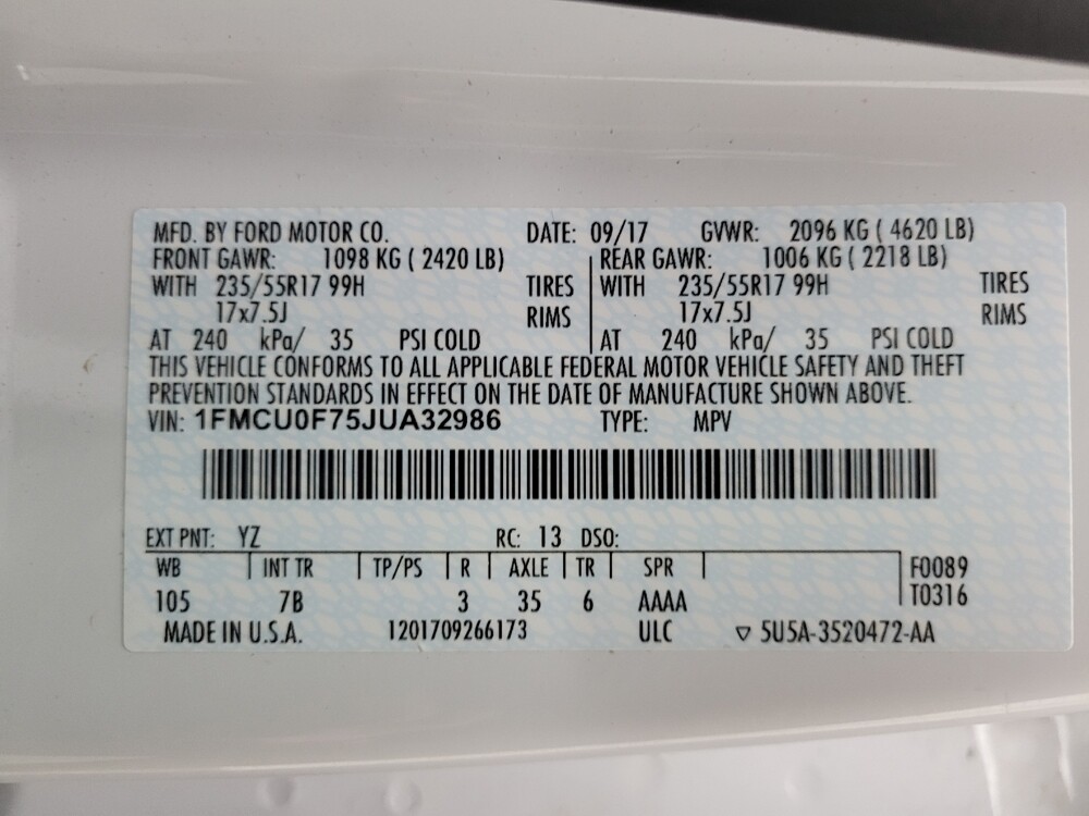 2018 Ford Escape in Taylor, MI 48180 - 18120169 33