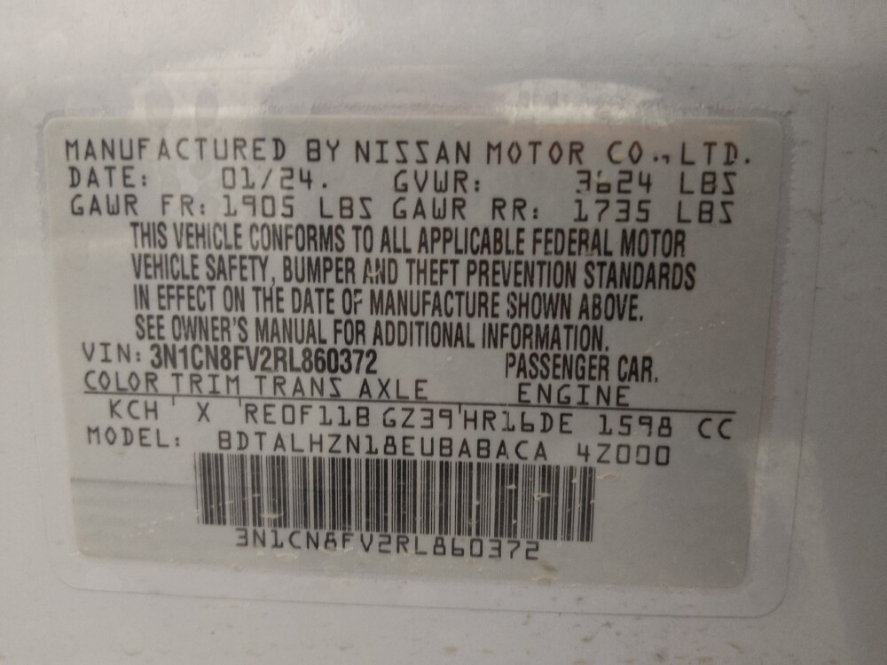 2024 Nissan Versa in Lakewood, CO 80215 - 18120194 33