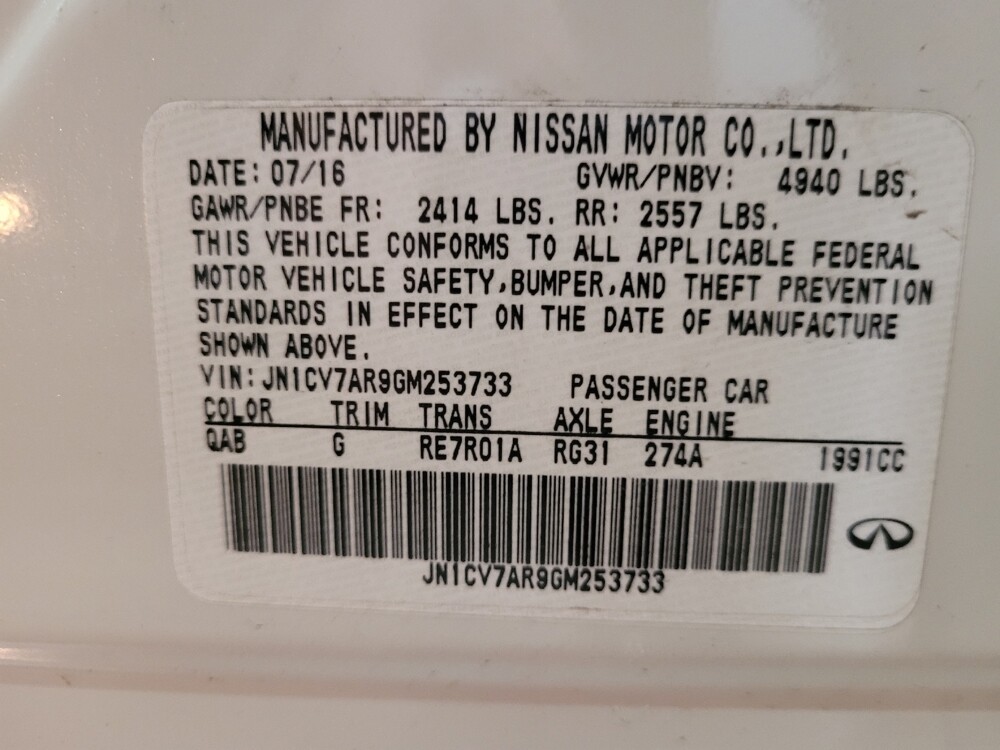 2016 INFINITI Q50 in Langhorne, PA 19047 - 18120264 33