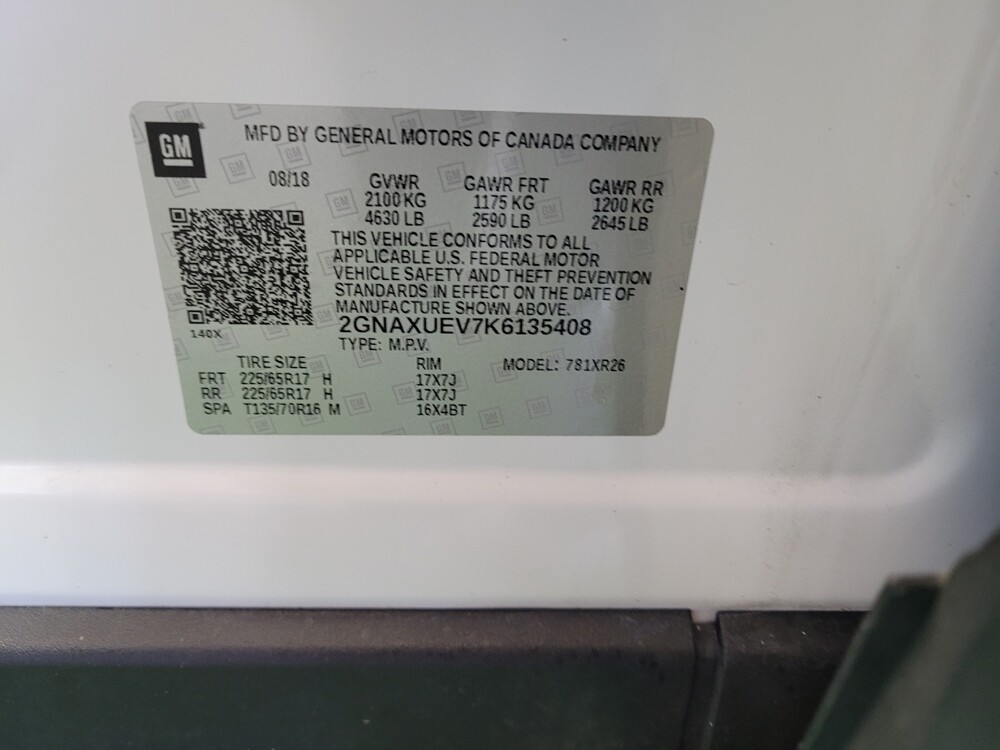 2019 Chevrolet Equinox in Maple Heights, OH 44137 - 18120311 33