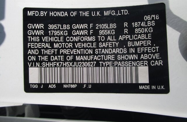 2018 Honda Civic in Tampa, FL 33604-6914 - 18120464 29