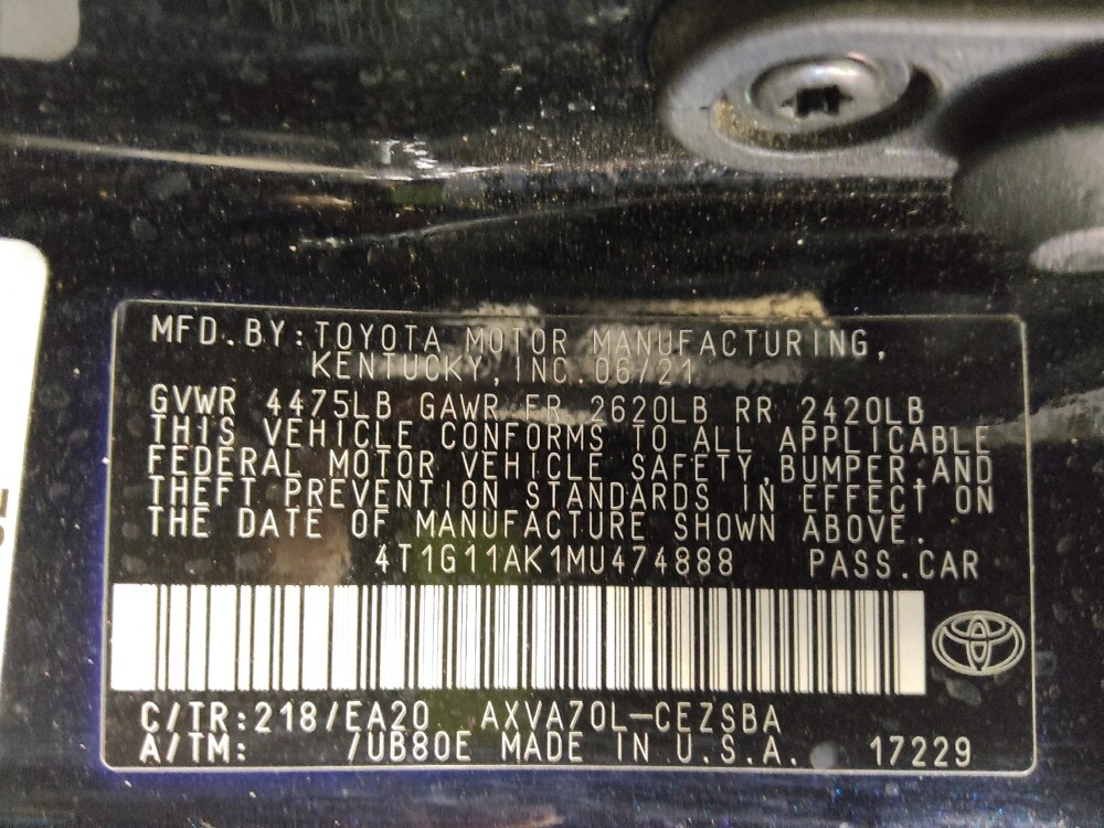 2021 Toyota Camry in Macon, GA 31210 - 18120484 33