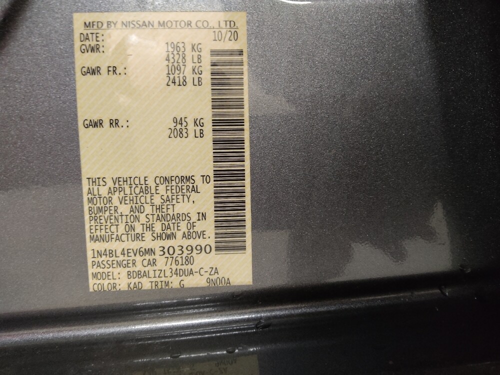 2021 Nissan Altima in Macon, GA 31210 - 18120496 33