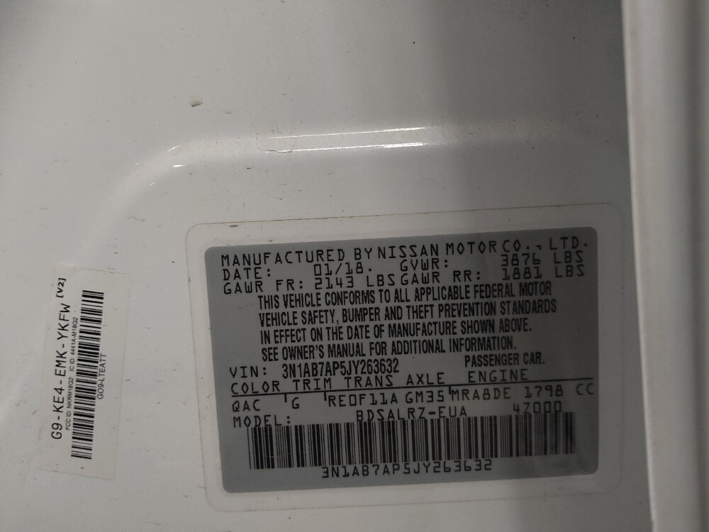 2018 Nissan Sentra in Tallahassee, FL 32304 - 18120552 33