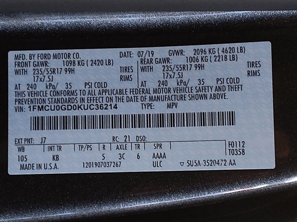 2019 Ford Escape in Orlando, FL 32808 - 18120564 33