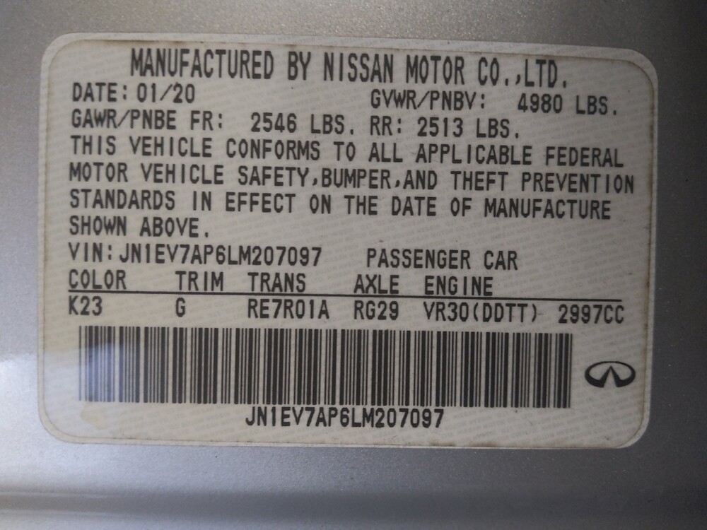 2020 INFINITI Q50 in West Palm Beach, FL 33409 - 18120587 33