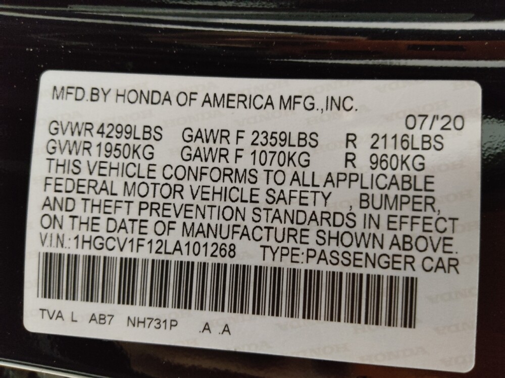 2020 Honda Accord in Albuquerque, NM 87123 - 18120624 33