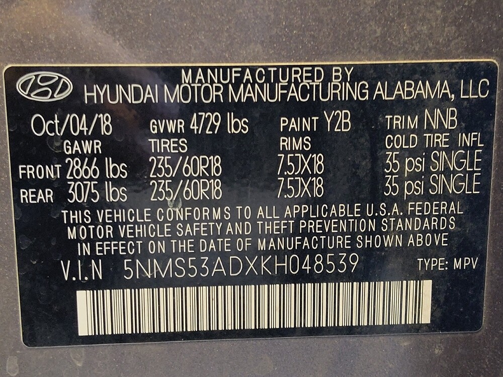 2019 Hyundai Santa Fe in Metairie, LA 70006 - 18120642 33