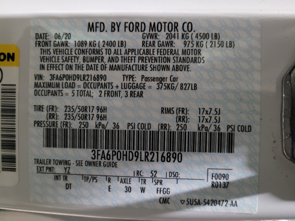 2020 Ford Fusion in Plymouth Meeting, PA 19462 - 18120704 33