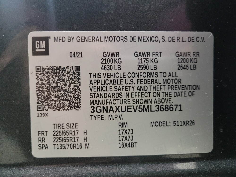 2021 Chevrolet Equinox in Eastpointe, MI 48021 - 18120729 33