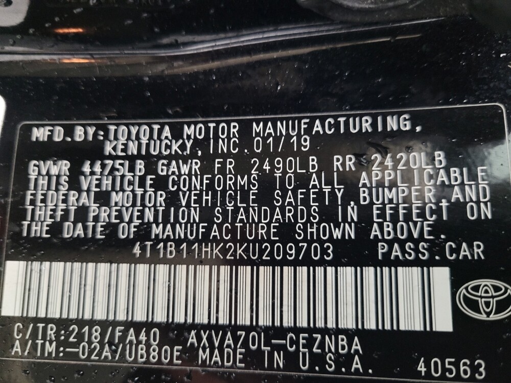 2019 Toyota Camry in Antioch, TN 37013 - 18120759 33