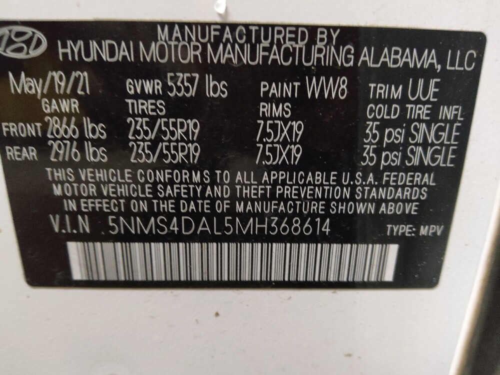 2021 Hyundai Santa Fe in Raleigh, NC 27604 - 18120802 33