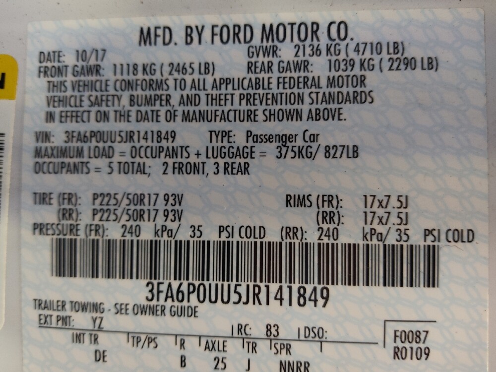 2018 Ford Fusion in Phoenix, AZ 85015 - 18120806 33