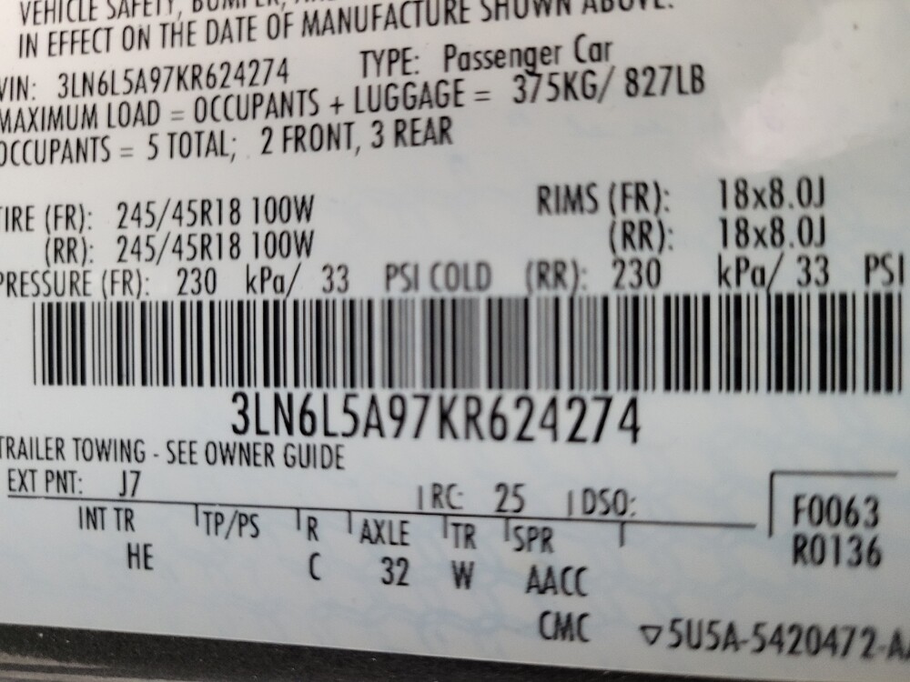 2019 Lincoln MKZ in Las Vegas, NV 89104 - 18120816 33