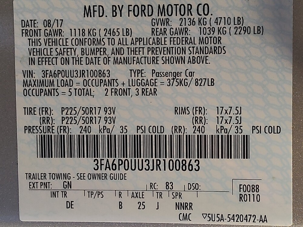 2018 Ford Fusion in Houston, TX 77060 - 18120862 33