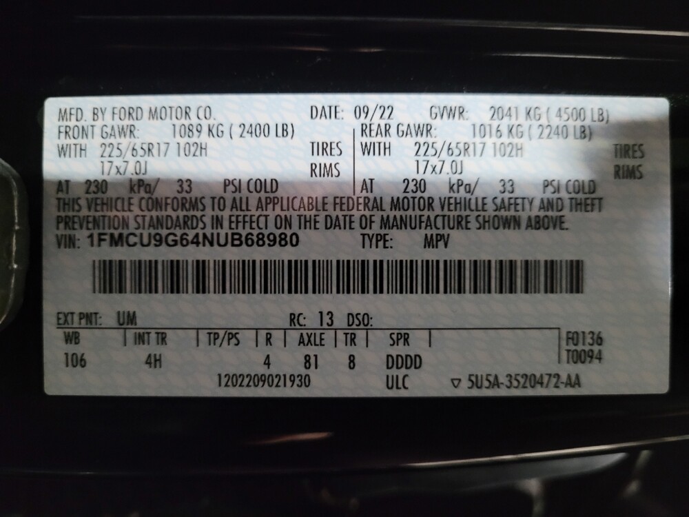 2022 Ford Escape in Plymouth Meeting, PA 19462 - 18120893 33