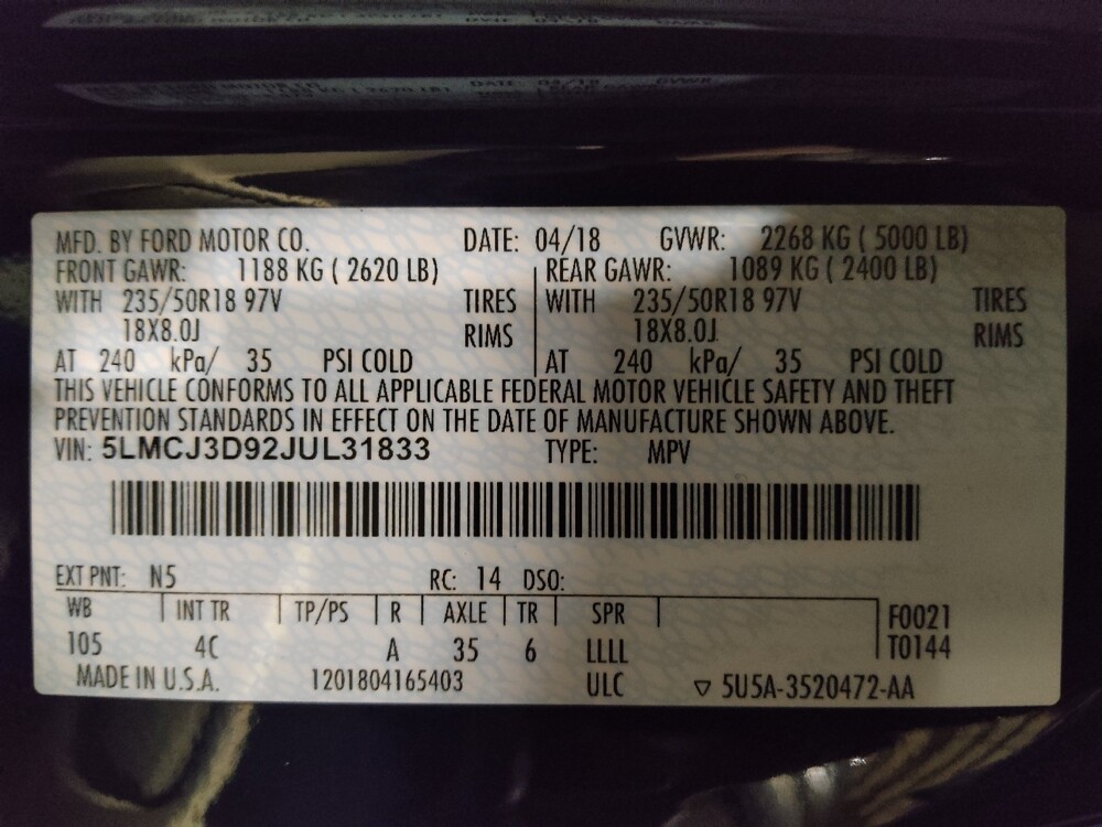 2018 Lincoln MKC in Jacksonville, FL 32210 - 18120962 33