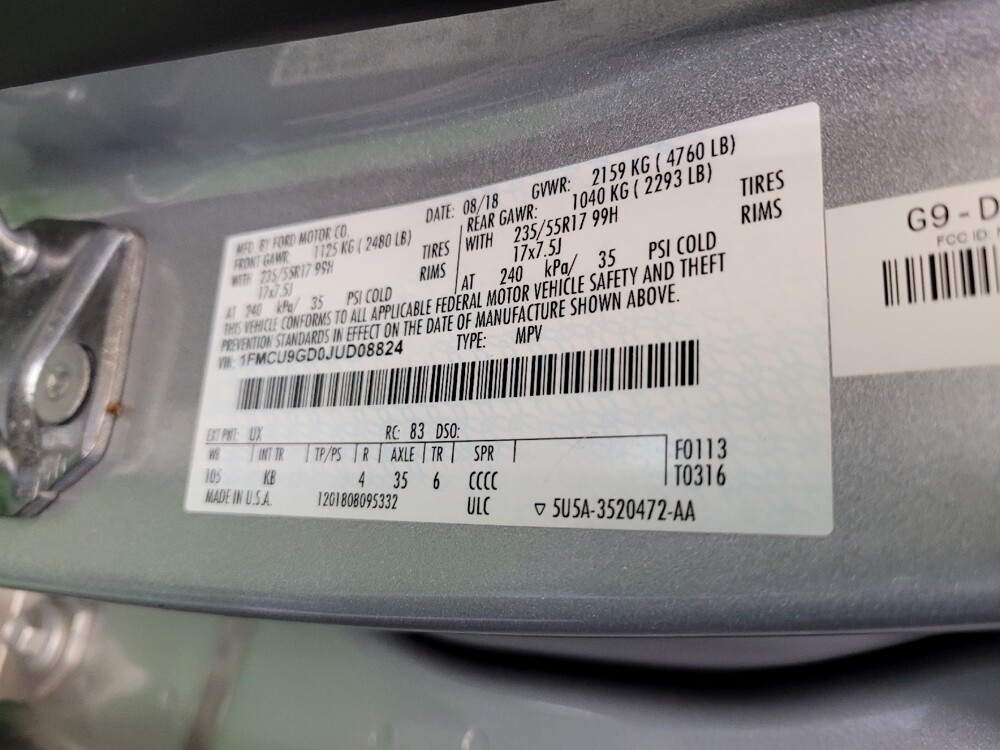 2018 Ford Escape in Columbus, OH 43228 - 18120964 33