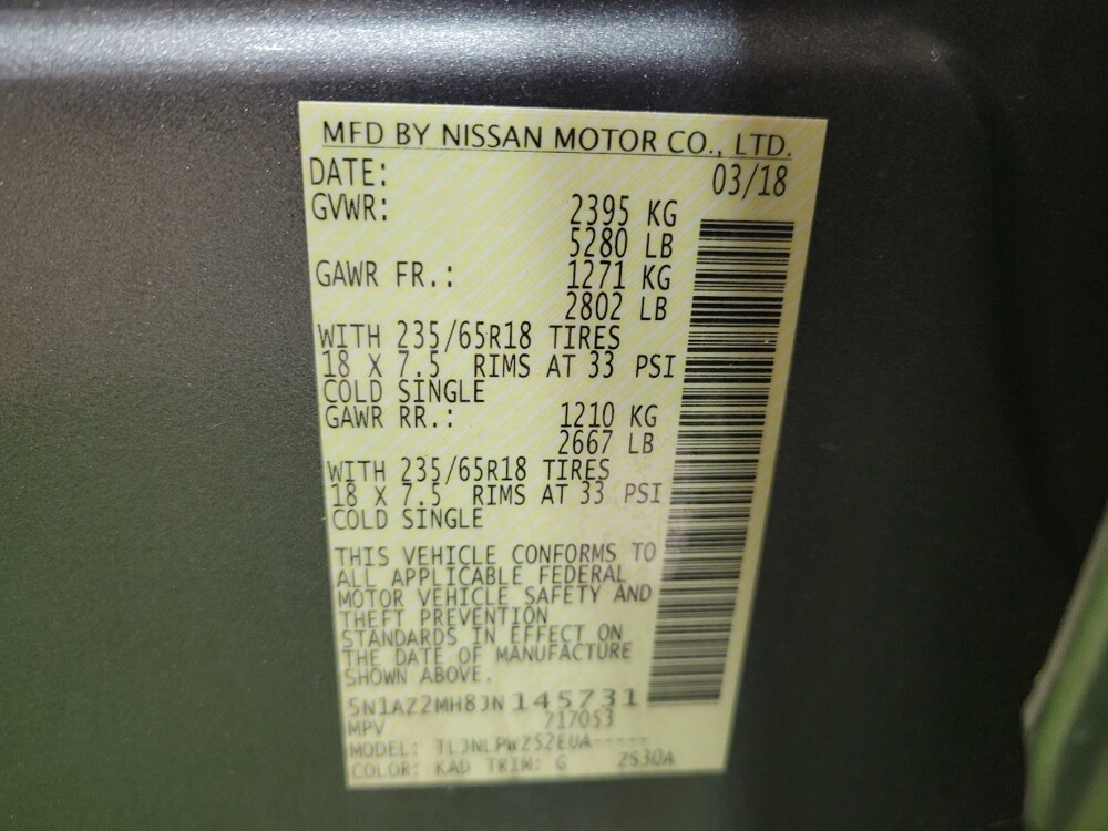 2018 Nissan Murano in Toledo, OH 43617 - 18120967 33