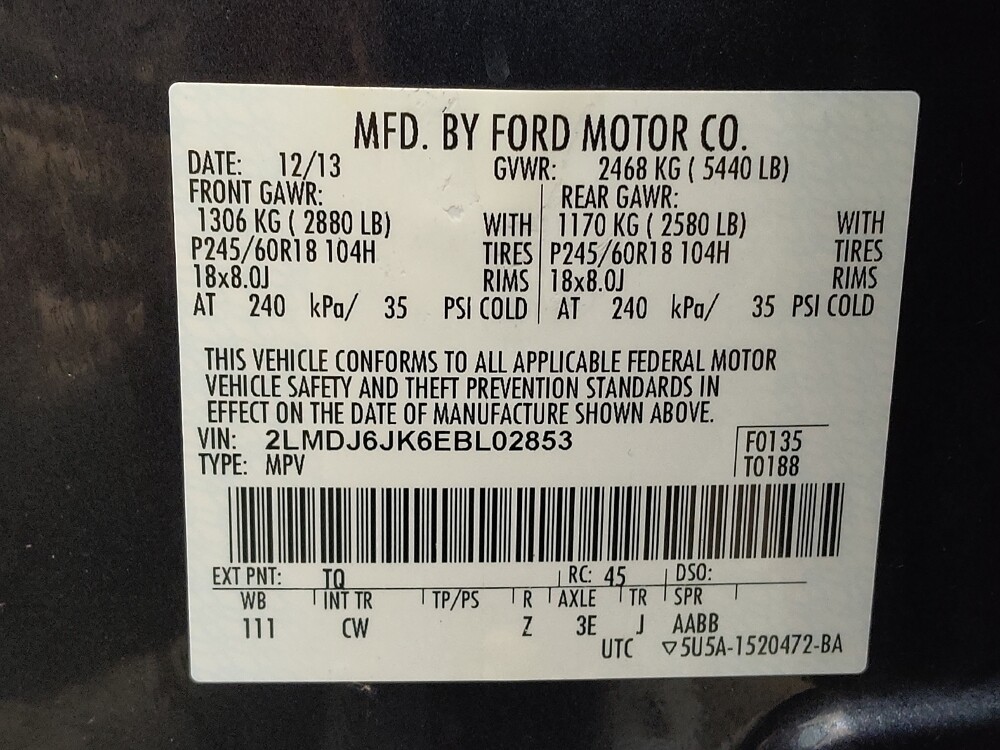 2014 Lincoln MKX in Fairfield, OH 45014 - 18120985 33