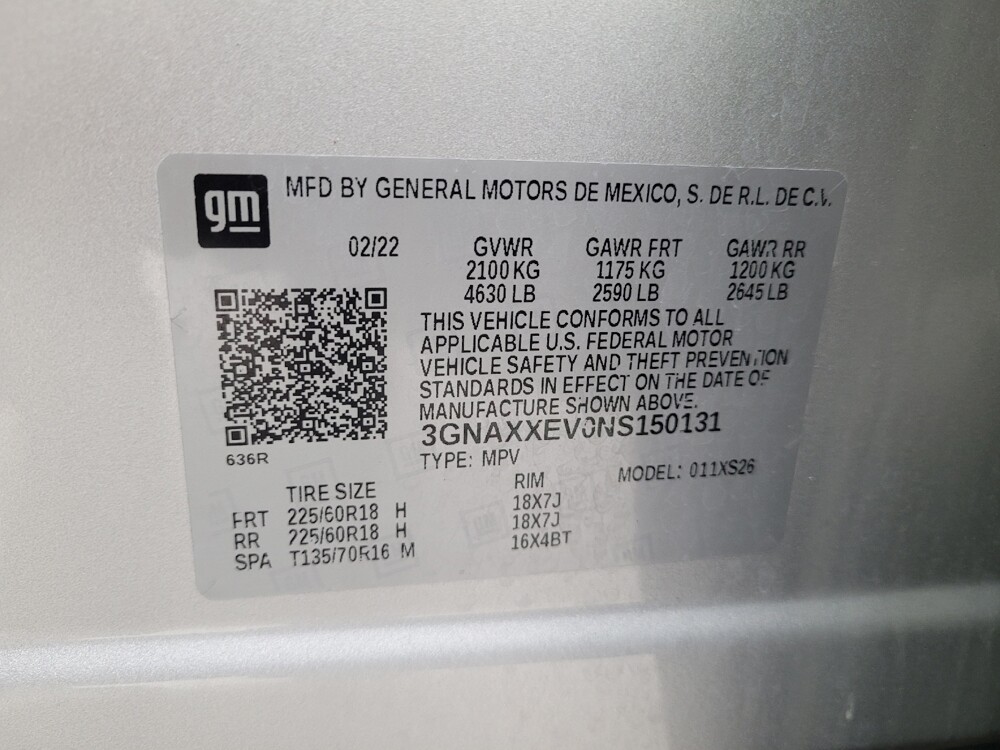 2022 Chevrolet Equinox in St. Louis, MO 63125 - 18120996 33