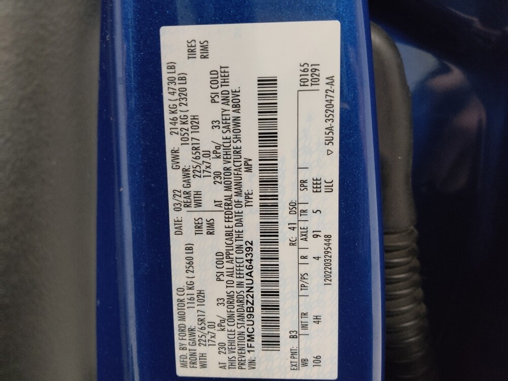 2022 Ford Escape in Columbus, OH 43231 - 18121008 33